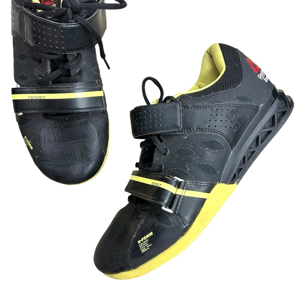 Reebok CrossFit Lifter Plus 2.0 Women’s Weightlifting Shoes Black Yellow Size 8